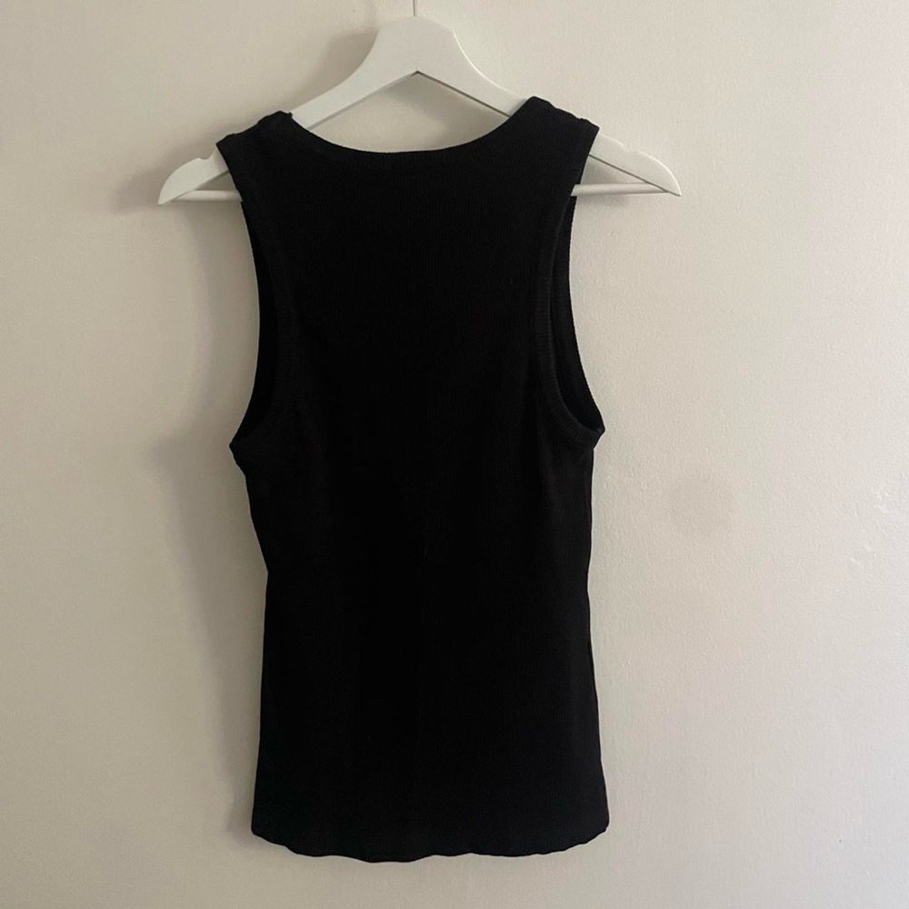 AGOLDE Poppy Tank in Black - Picture 5 of 6